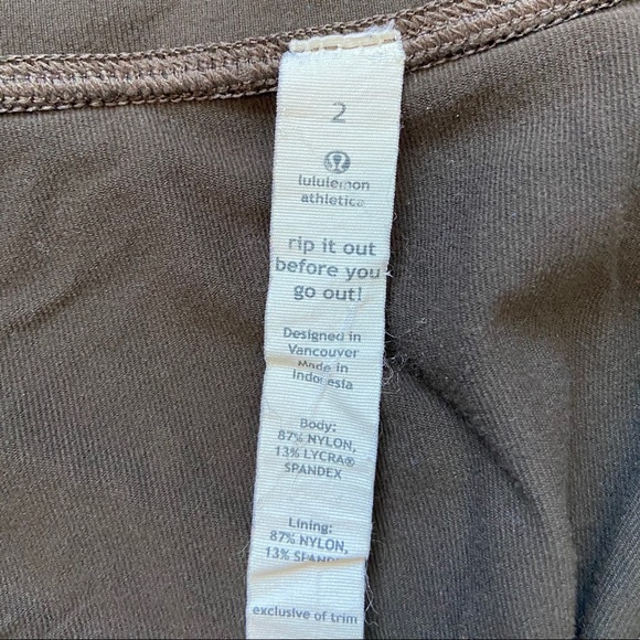 Lululemon Brown Thin Zip Up Jacket - Picture 3 of 6